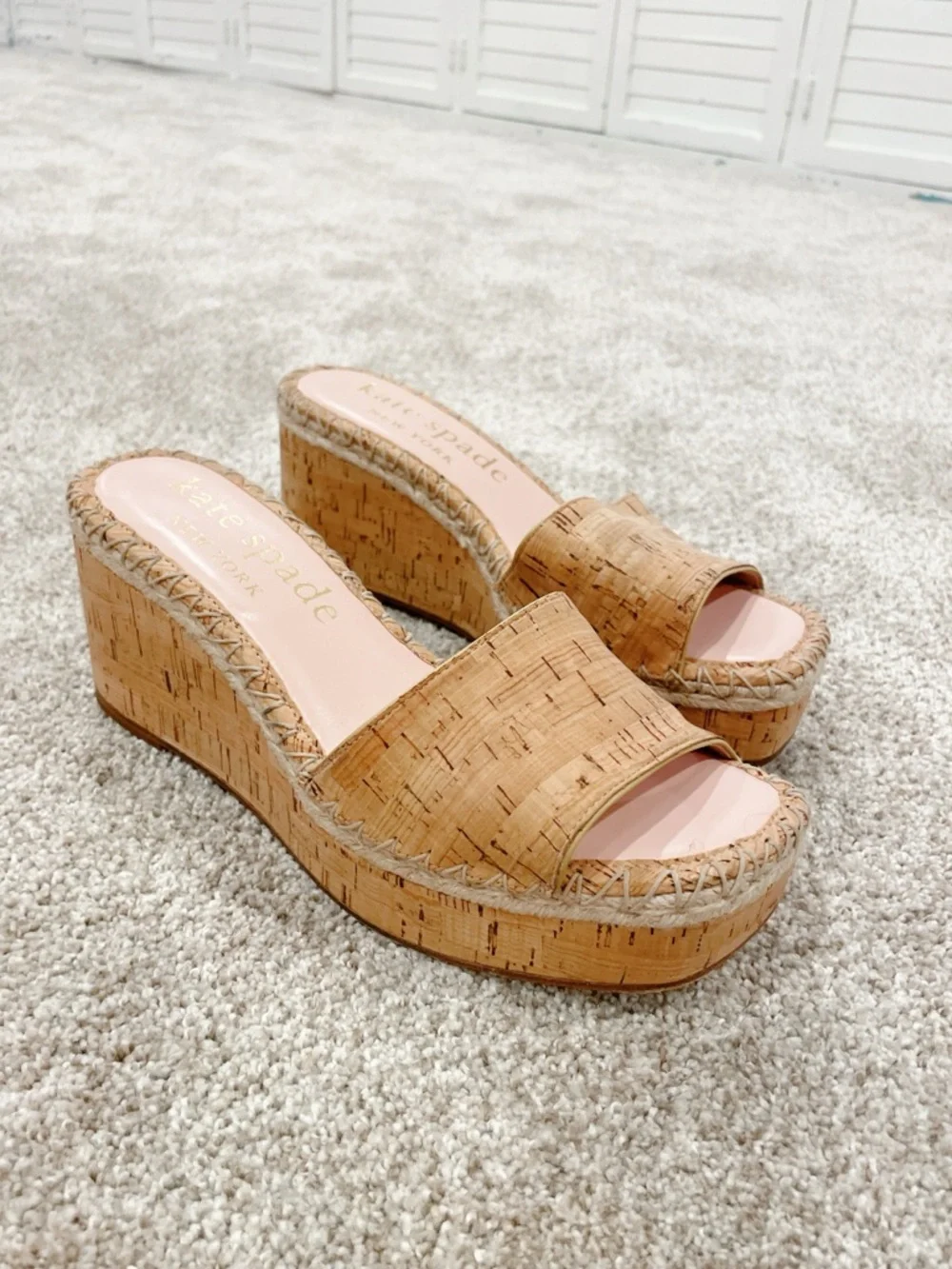 Kate Spade New York Women's Cosette Cork Espadrille Platform size 9